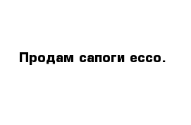 Продам сапоги ecco.